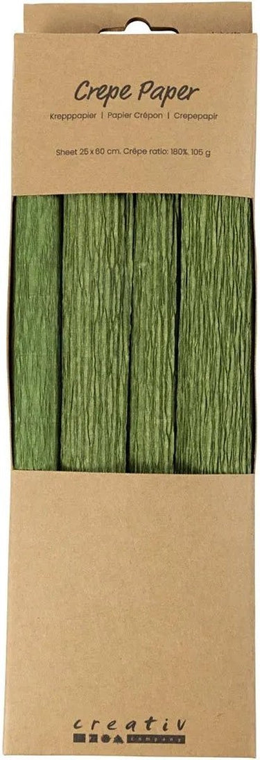 Creativ company crepepapier groen - 4st.