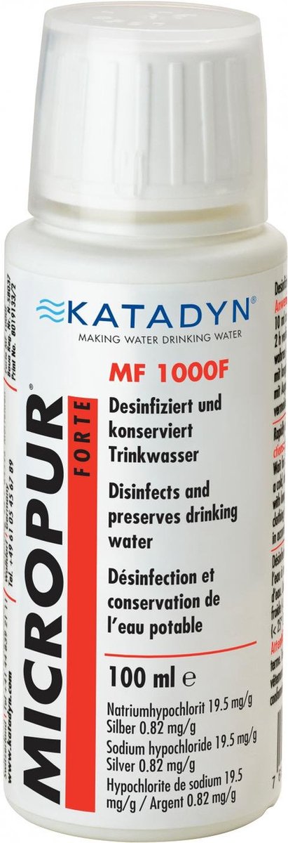 Katadyn micropur forte mf 1000f reinigingsvloeistof 100ml transparant