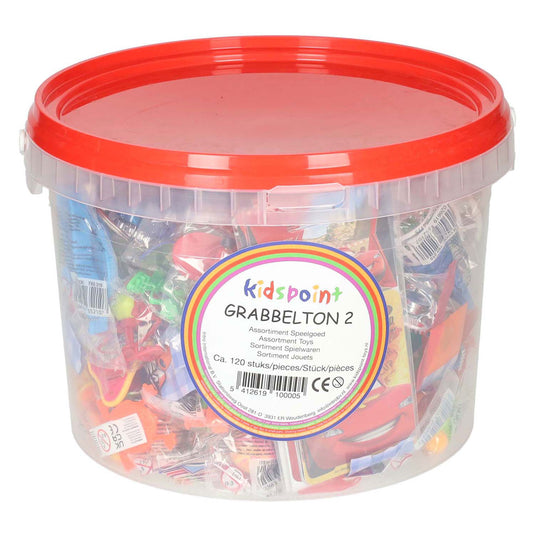 Grabbeltonmix in emmer, 120dlg.