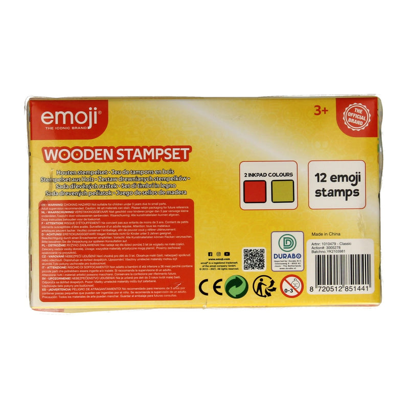 Load image into Gallery viewer, emoji houten stempelset
