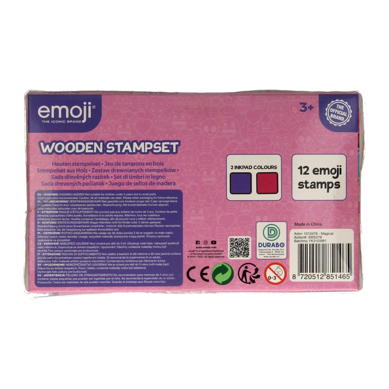 Load image into Gallery viewer, emoji houten stempelset
