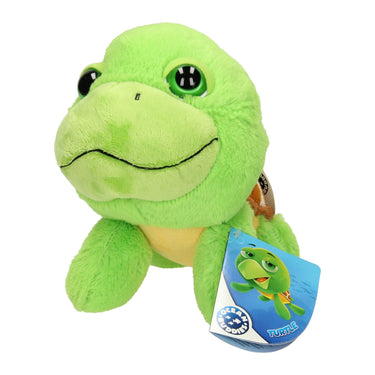 Knuffel big head pluche schildpad, 21cm