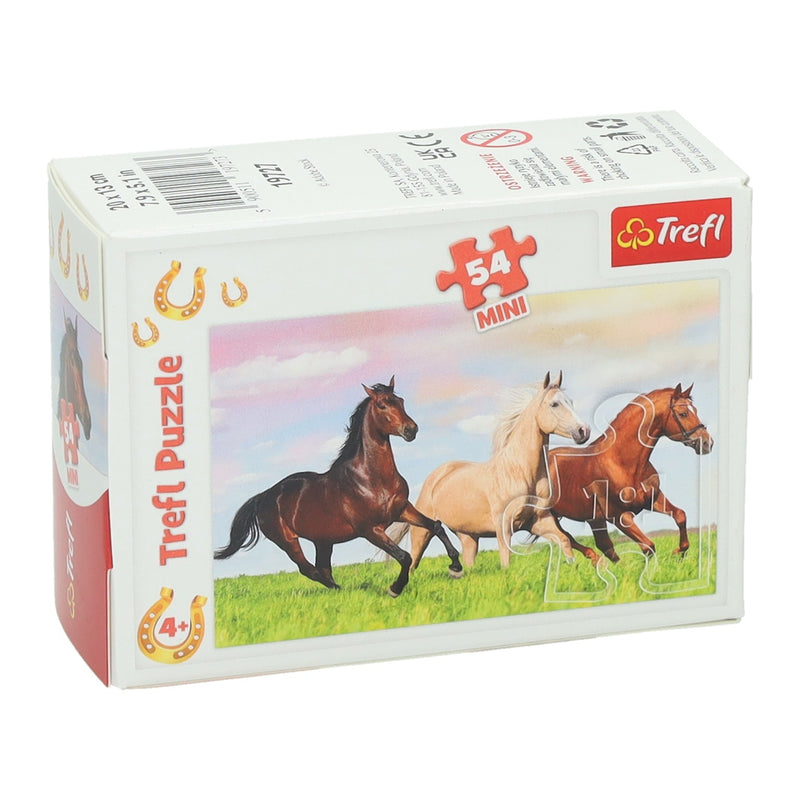 Load image into Gallery viewer, Mini puzzel paarden, 54st.
