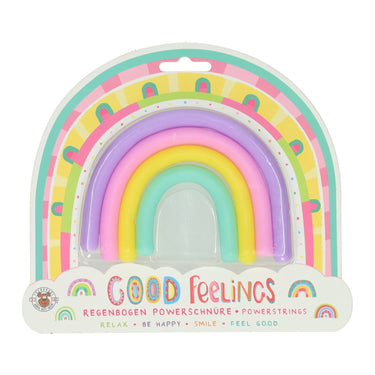 Regenboog stretch touwen fidget, 6st.