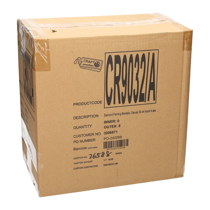 Load image into Gallery viewer, Diamond painting rond 30x30cm, set van 8 canvassen
