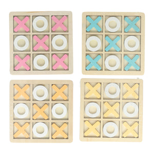 Houten boter, kaas en eieren spel - 14x14cm