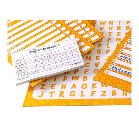 Intro pingion games - letterprik bordspel