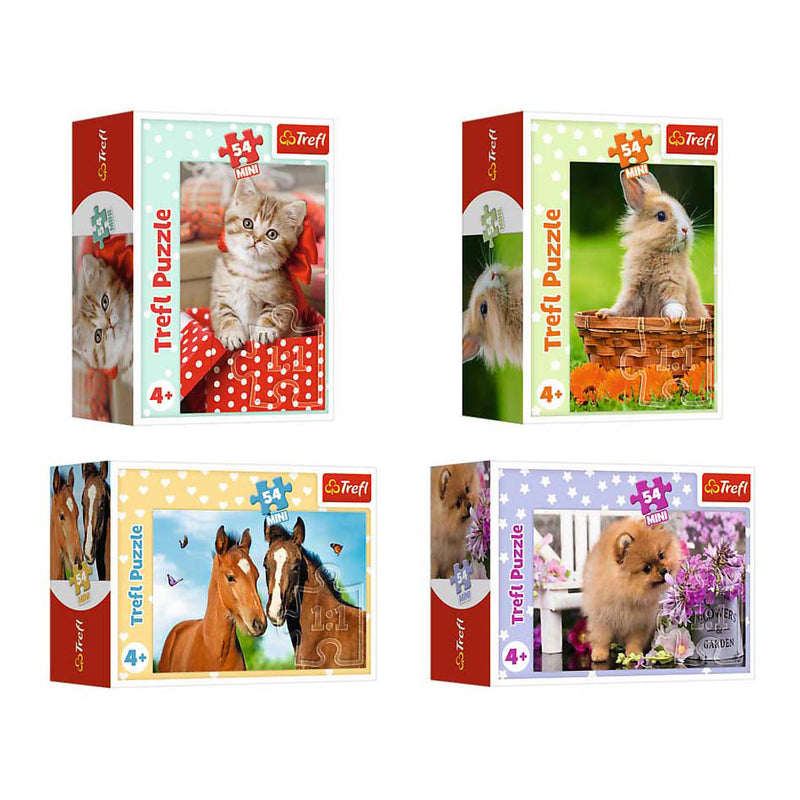 Afbeelding laden in galerijviewer, Mini puzzel lovely animals - 54st.
