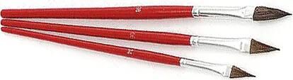 Nölle profi brush pinsel-set touch-up brush size 4,6,8 3-pack