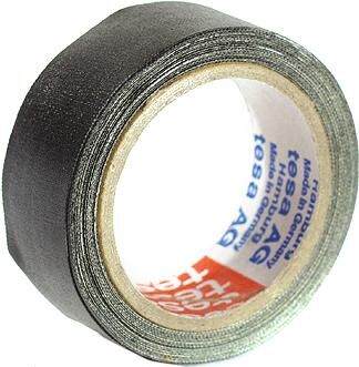 Tesa textieltape perfect extra power wheels of fabric tap 19mm, 2,75m black