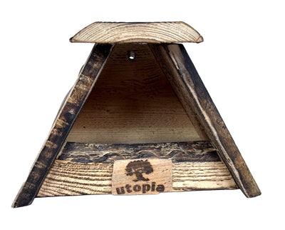 Load image into Gallery viewer, Utopia nestkast roodborst merel gebrand douglas hout
