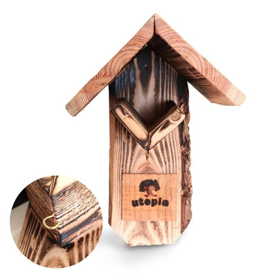 Load image into Gallery viewer, Utopia Pindakaaspothouder gebrand douglas hout
