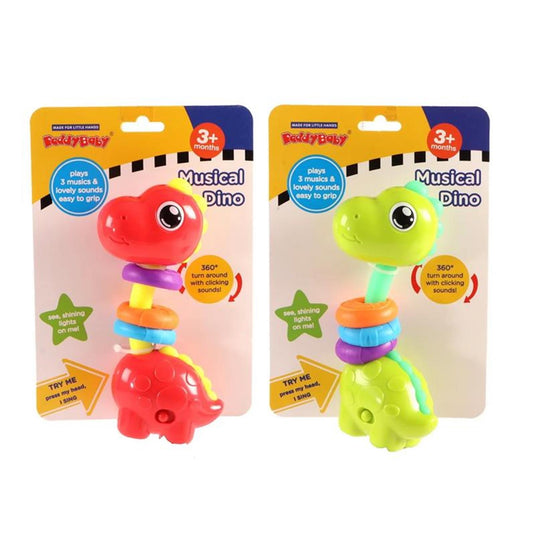 Jonotoys dino muziek rammelaar 14cm