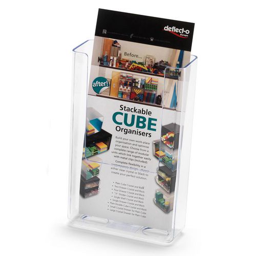 Wandmontagebrochure houder viking de76001 transparant