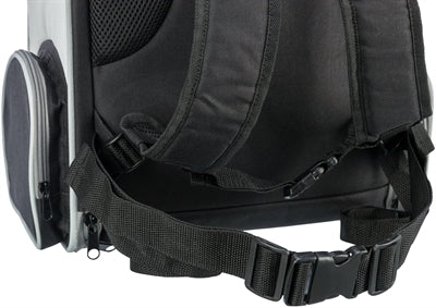 Trixie hondentas rugtas chloe lichtgrijs zwart