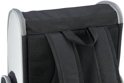 Load image into Gallery viewer, Trixie hondentas rugtas chloe lichtgrijs zwart
