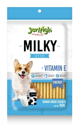 Jerhigh Jerhigh milky stix met kip en vitamine e