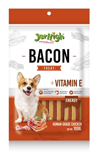 Jerhigh Jerhigh bacon treat met kip en vitamine e