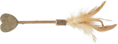 Load image into Gallery viewer, Trixie matatabi lolly hart catnip kattenspeelgoed met veren
