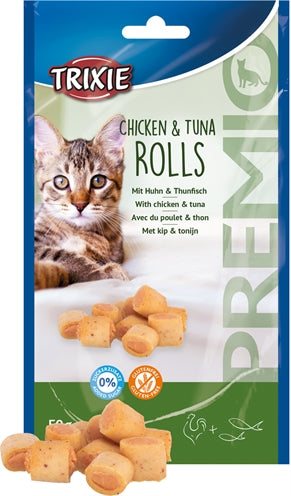 Load image into Gallery viewer, Trixie Premio kip tonijn rolletjes voor katten glutenvrij
