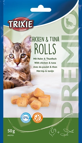 Load image into Gallery viewer, Trixie Premio kip tonijn rolletjes voor katten glutenvrij
