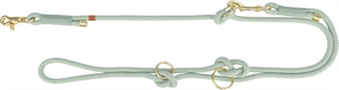Trixie soft rope hondenriem verstelbaar saliegroen mint