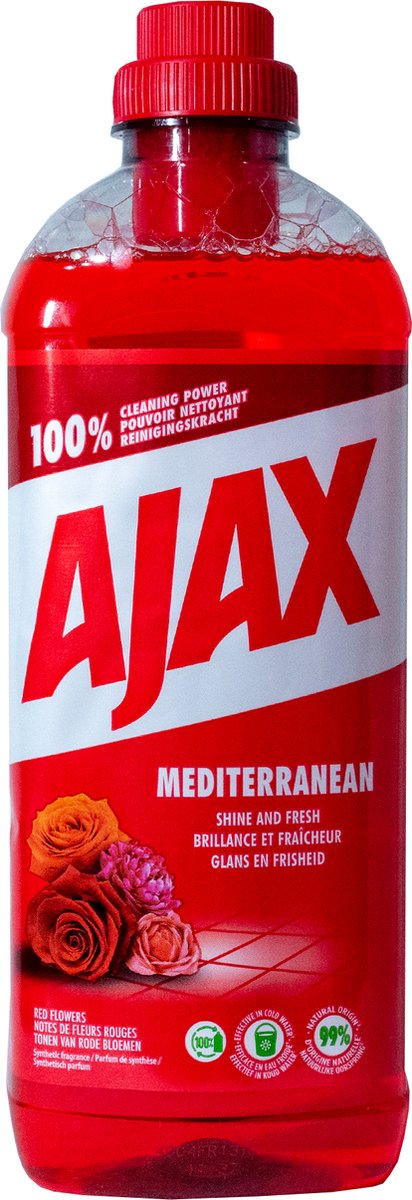 Ajax allesreiniger rode bloemen 1l