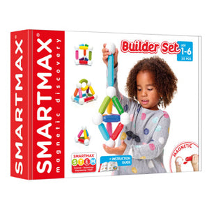 Smartmax my first builder set - magnetisch bouwspeelgoed - 20-delige set met gebogen staven - educatief speelgoed voor peuters - vanaf 1 jaar
