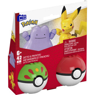Load image into Gallery viewer, Pokemon mega 2-pack pikachu en ditto
