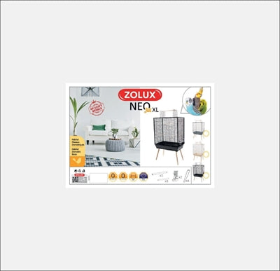Load image into Gallery viewer, Zolux vogelkooi neo jili xl zwart

