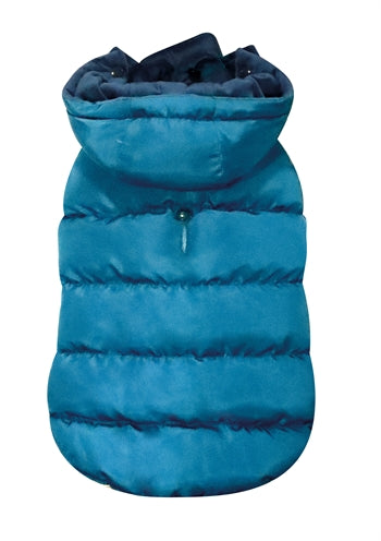 Load image into Gallery viewer, Croci Hondenjas velveteen gevoerd blauw
