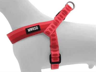 Load image into Gallery viewer, Morso mini hondentuig verstelbaar gerecycled lipstick roze
