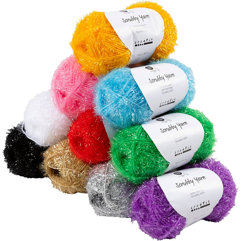 Afbeelding laden in galerijviewer, Https: www.cchobby.nl schuur-sponsgaren-l-10x90-m-diverse-kleuren-10x50-gr-1-doos

