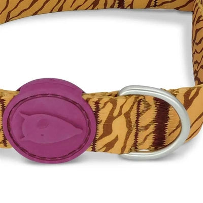 Afbeelding laden in galerijviewer, Morso halsband hond gerecycled jungle drum oranje
