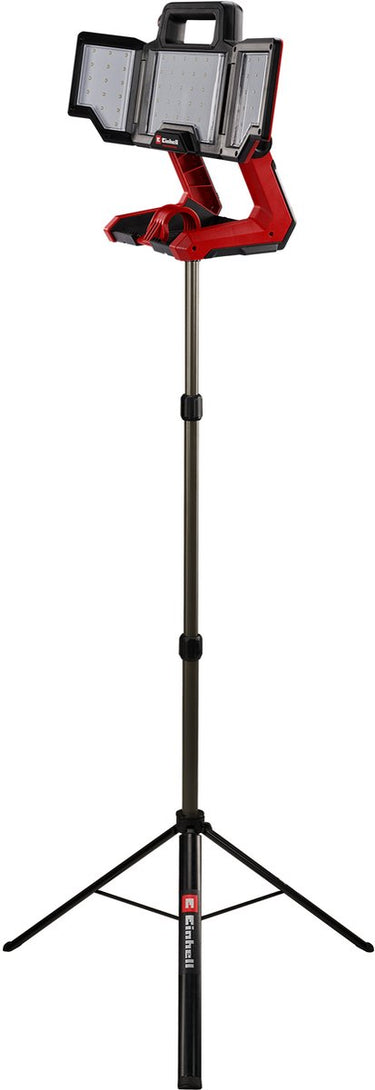 Einhell professional accu lamp tp-cl 18 3000 li set solo - power x-change - 18 v li-ion - 3000 lm - 5700 k - 60 led's - 270° lichtbereik - incl. statief - excl. accu en lader