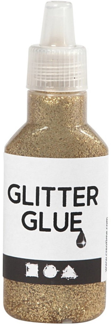 Creativ company glitterlijm goud, 25ml