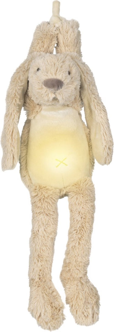 Happy horse konijn richie nachtlampje met rustgevende geluiden 34cm - beige - baby cadeau