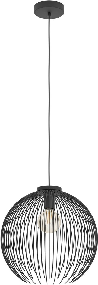 Eglo venezuela hanglamp - e27 - ø 40 cm - zwart