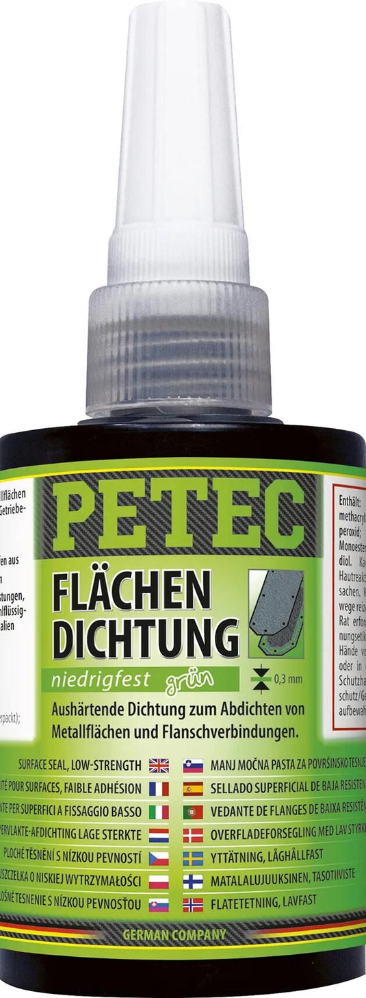 Petec dichtmasse flächendichtung surface seal 75 ml green