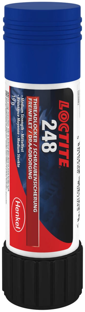 Loctite schroefbeveiliging 248 screw. sticker 19g medium strength