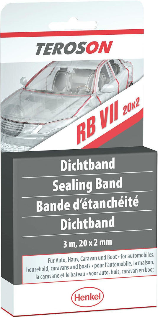 Teroson afdichtband rb vii terostat vii 20x2mm 3m sb white sealing tape