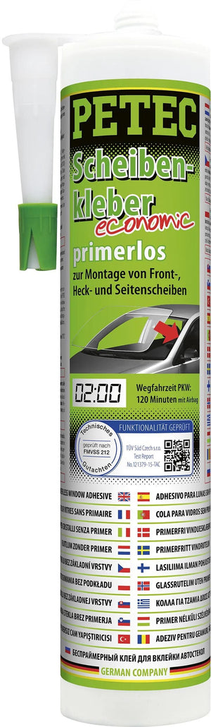 Petec scheibenkleber economic 1k window adhesive primerless, 290ml
