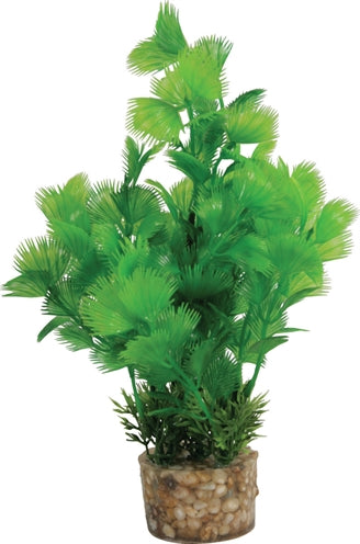 Load image into Gallery viewer, Zolux Ornament pastic plant op stenen puntig assorti
