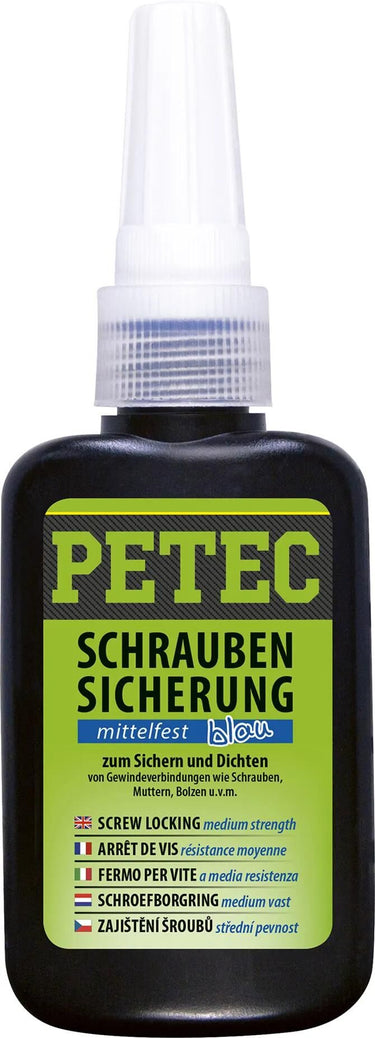 Petec schraubensicherung screw retention 50g medium strength blu