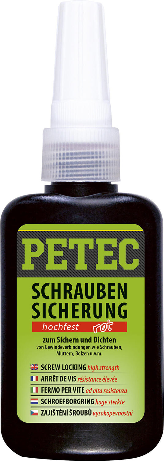Petec schroefbeveiliging screw retention 50g high-strength red