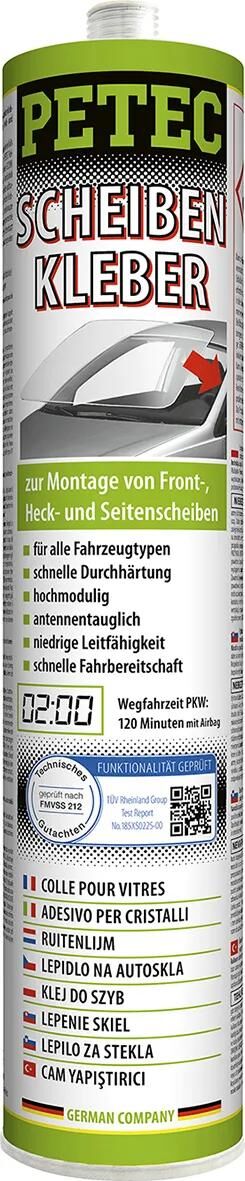 Petec scheibenkleber 1k window adhesive 310ml cartridge