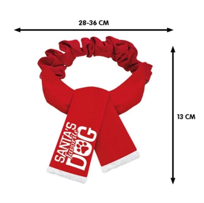 Load image into Gallery viewer, Plenty gifts Kerst sjaal santa's favorite dog rood
