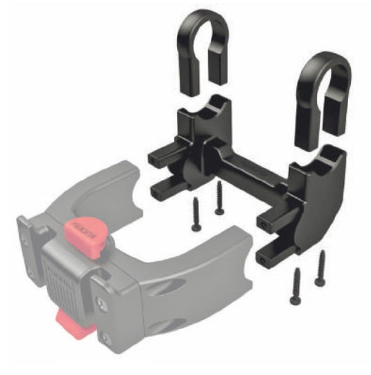 Klickfix adapterset e 90° zwart