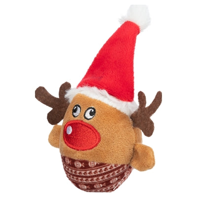Load image into Gallery viewer, Trixie Xmas rendier ratel bal pluche
