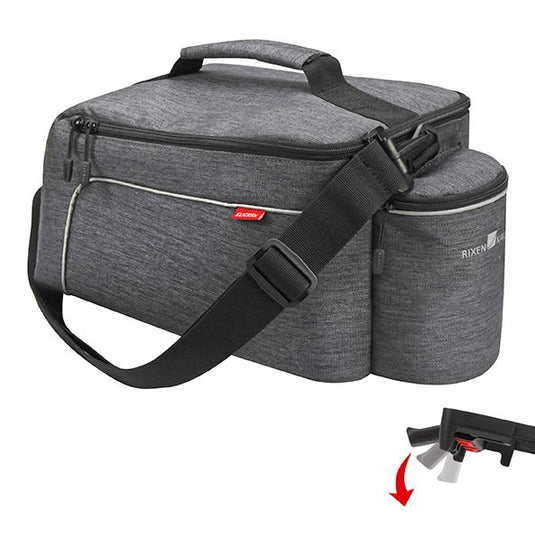 Klickfix enkele fietstas achter rackpack light uniklip grijs - 414261
